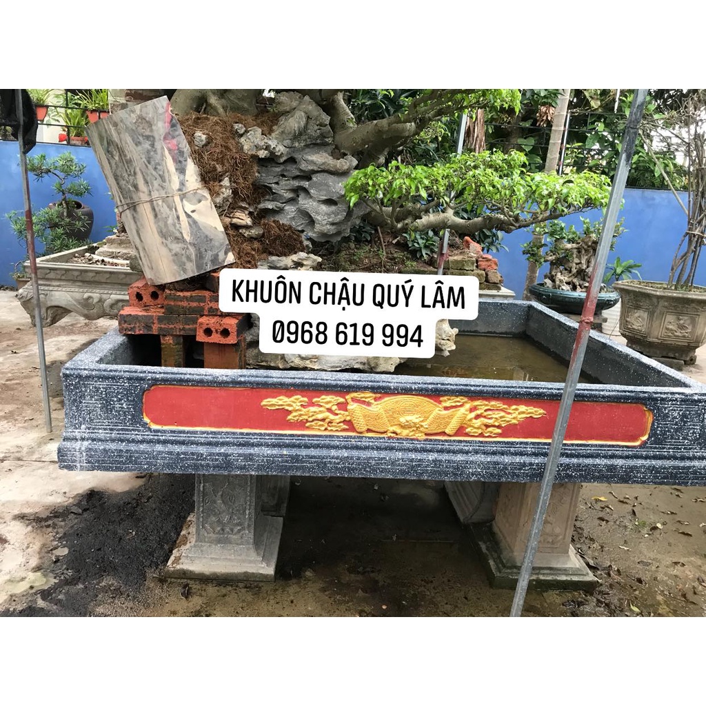 Khuôn đúc chậu chữ nhật 1.6mx1.2mx25cm nhựa composite cap cấp