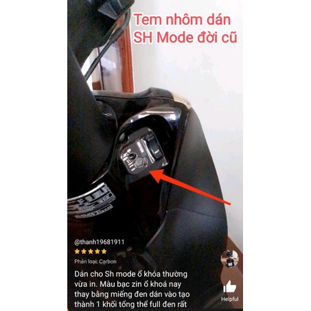 Tem nhôm dán ổ khóa xe máy Honda Air Blade 2006 đến 2015, PCX , SH Mode,  SH Việt 2014 đến 2019