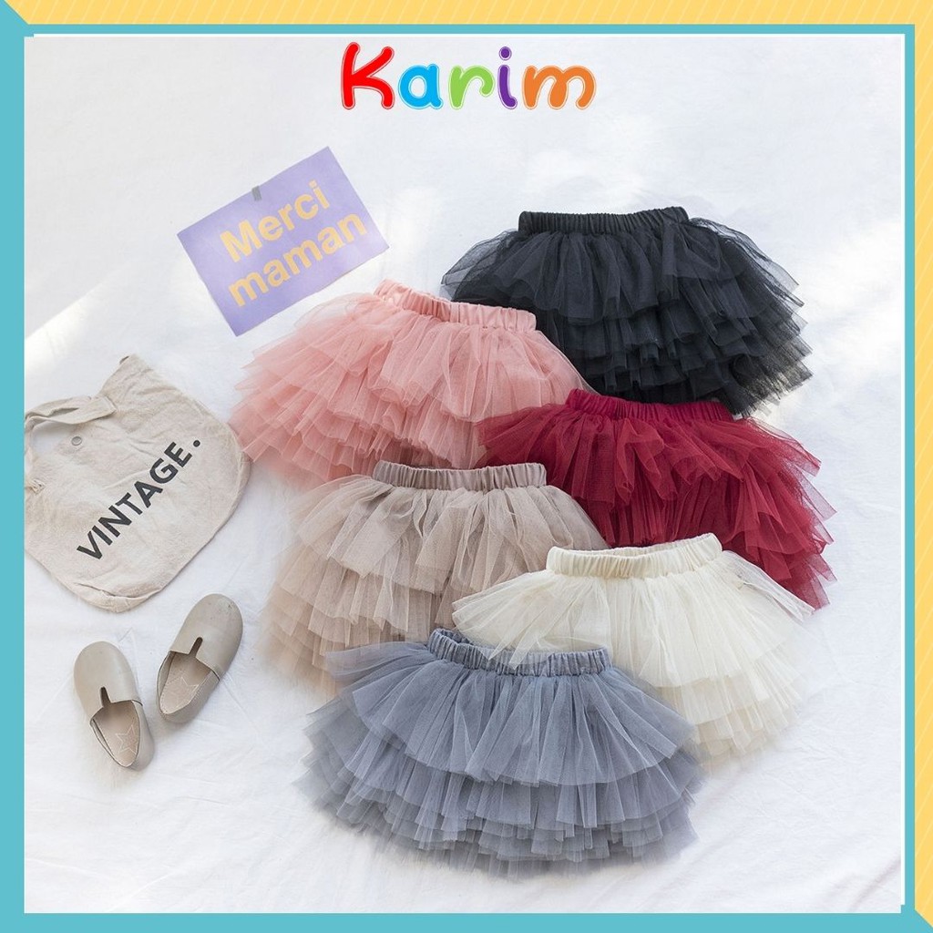 Chân váy trẻ em bé gái tutu kiểu xòe TIỆM CÔNG CHÚA NHỎ