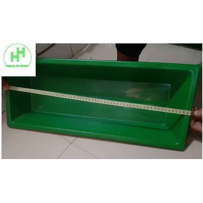 Khay Nhựa Làm Mát Cho Lan, Máng Ăn, Uống Cho Lợn, Gà, Kích Thước 60x24x10Cm