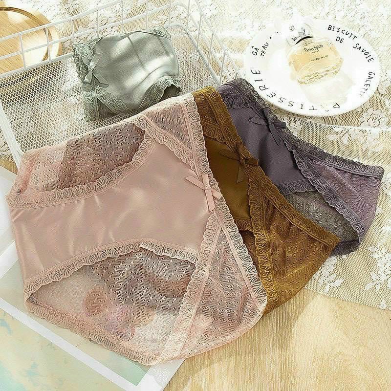 Quần lót ren phối lụa siêu sang chảnh 662 (lẻ1c)