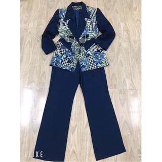 Pass sét áo blazer + quần Tây