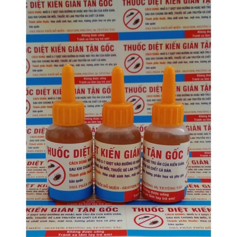 Combo 2 lọ thuốc diệt kiến gián côn trùng sinh học an toàn hiệu quả ngay từ lần đầu