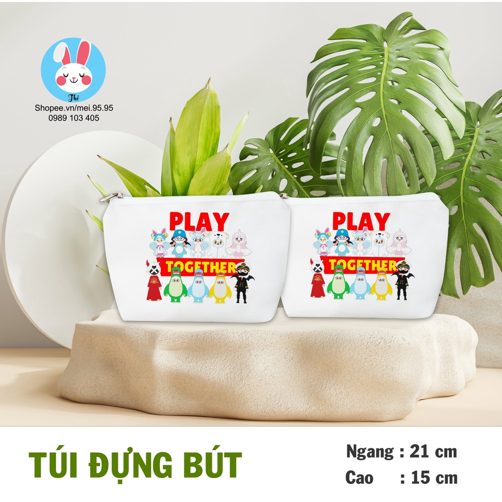 Túi đựng bút, túi đựng viết Play Together phong cách Hàn Quốc