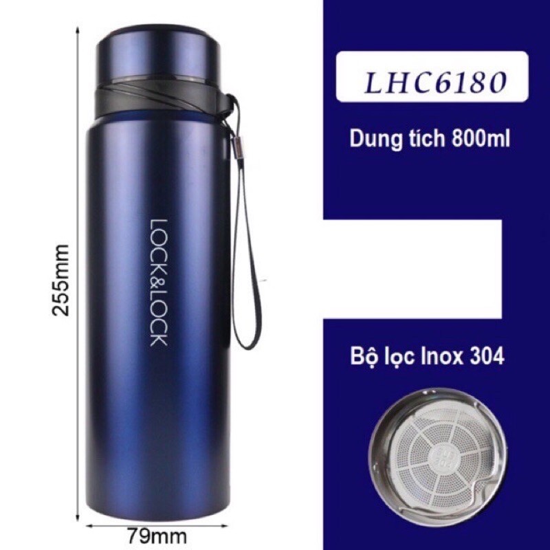 Bình Giữ Nhiệt Lock&Lock Vacuum Bottle LHC6180FU [800ML]