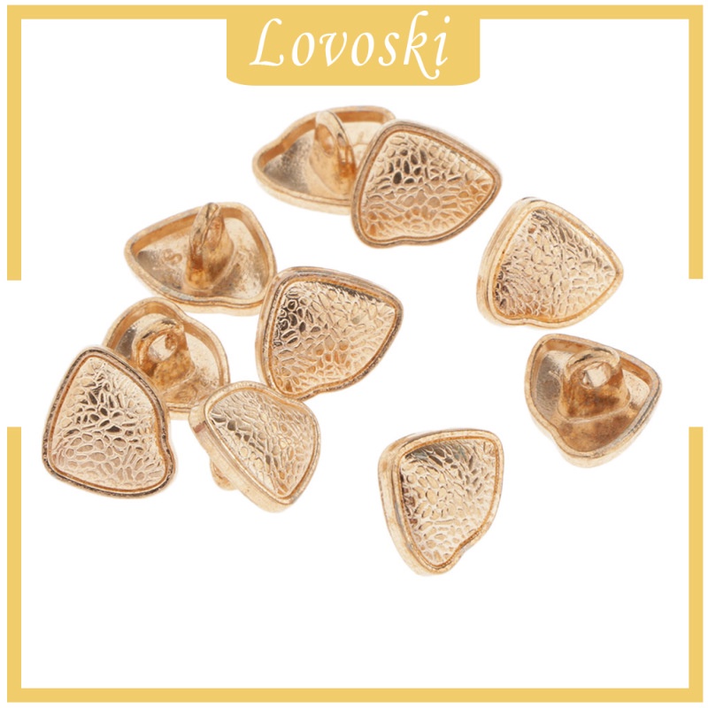 Set 10 Nút Kim Loại Hình Dạng Đặc Biệt Sáng Tạo Trang Trí Giày Dép