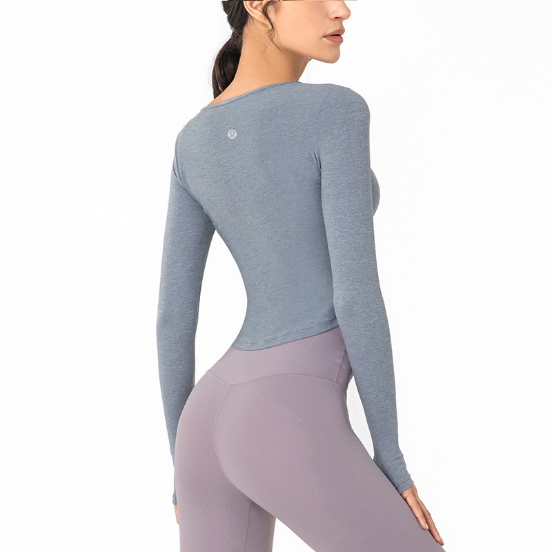 Lululemon  Áo Thun Thể Thao Nữ Dài Tay Cổ Chữ V ds167v