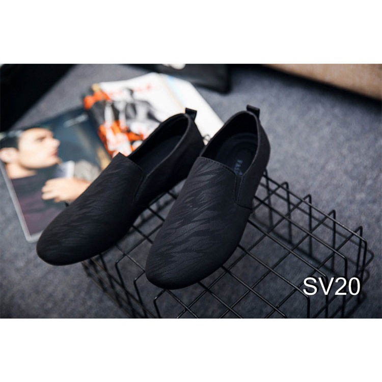 Giày Lười Nam Cao Cấp Phong Cách Hàn Quốc - Màu Đen SV20 | BigBuy360 - bigbuy360.vn
