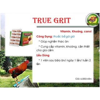 Thuốc bổ cho gà TRUE GRIT của philippin
