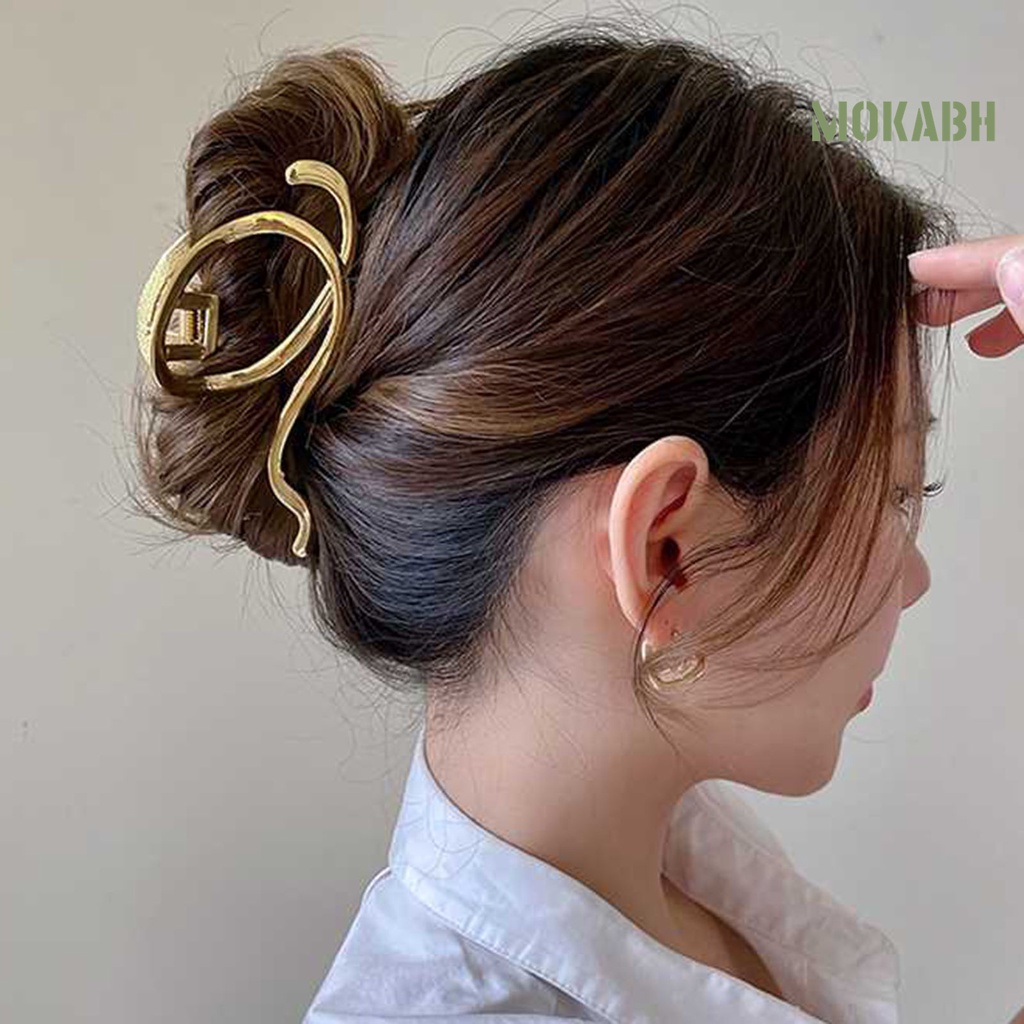 Kẹp Tóc Mạ Vàng Chống Trượt Thời Trang Cho Nữ
