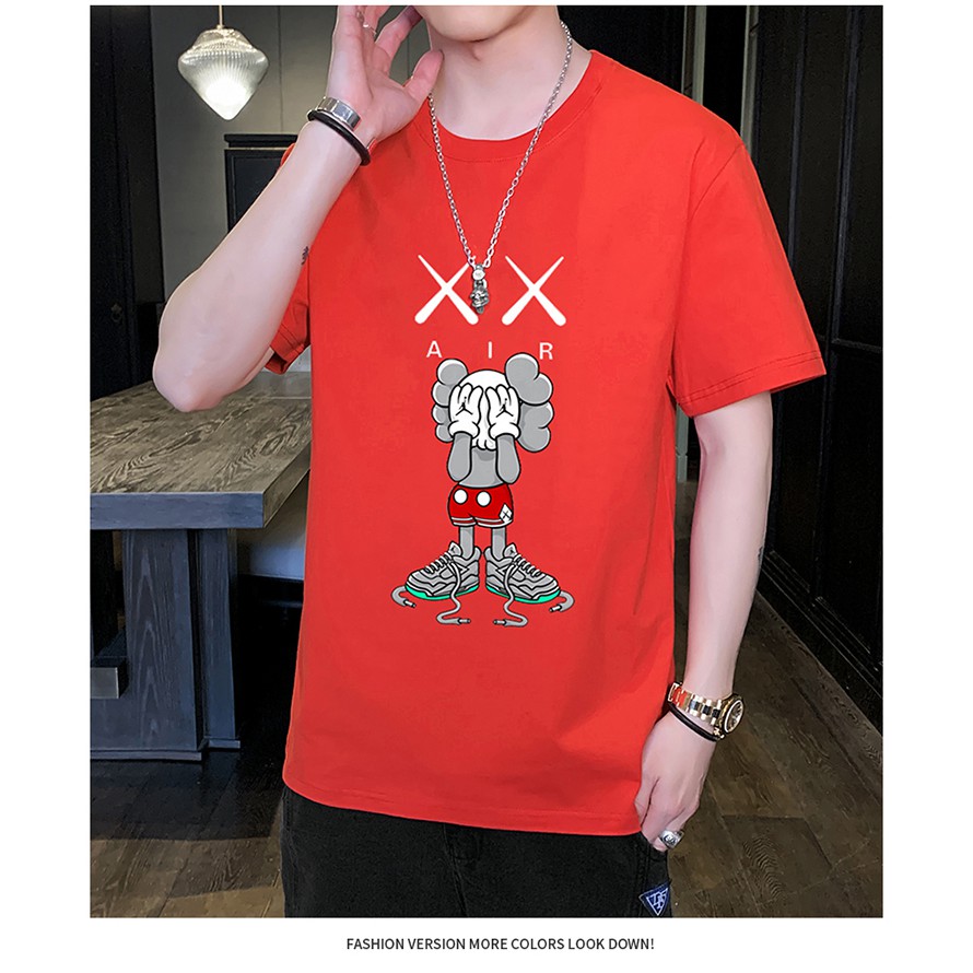 [new style]Men's T-shirts are printed in 6 colors, large size, simple fashion and easy to match.