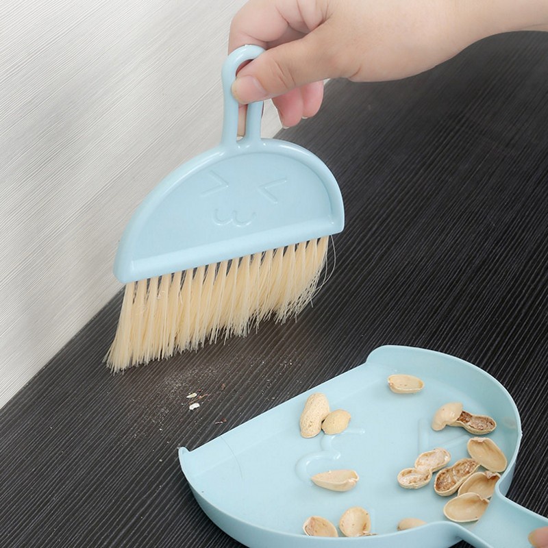 Bộ Chổi Và Đồ Hốt Rác Mini Vệ Sinh Bàn Phím Máy Tính Để Bàn Tiện Dụng
