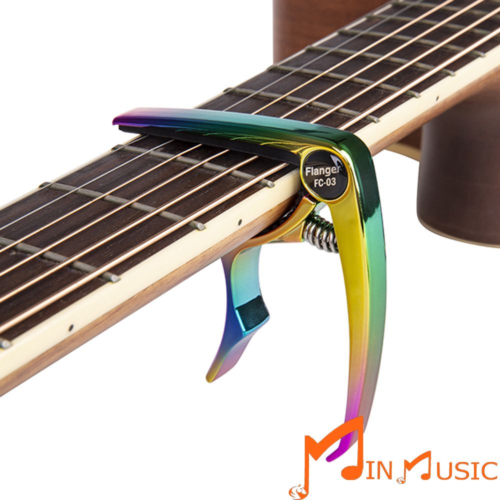 Capo Đàn Guitar Acoustic Flanger FC-03 I Capo Guitar 7 Sắc Cầu Vồng