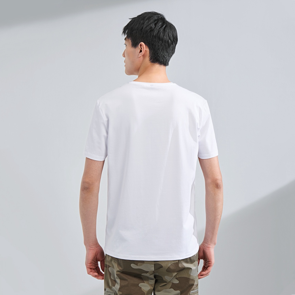 HLA - Áo Thun Nam Ngắn Tay Fashion Animal Pattern Round Neck T-shirt