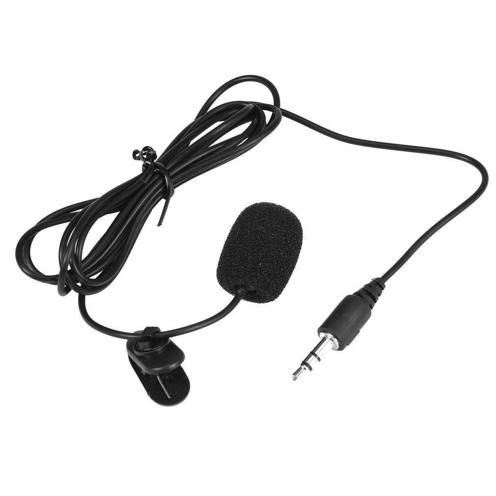 Mới 3.5mm Mini Studio Speech Microphone W / Clip cho PC Máy tính để bàn Máy tính xách tay