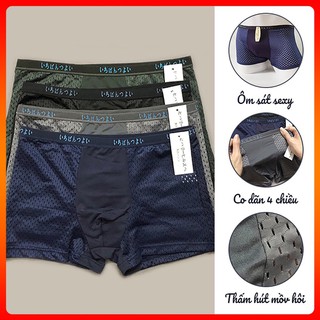 Bộ 04 quần lót đùi nam thông hơi