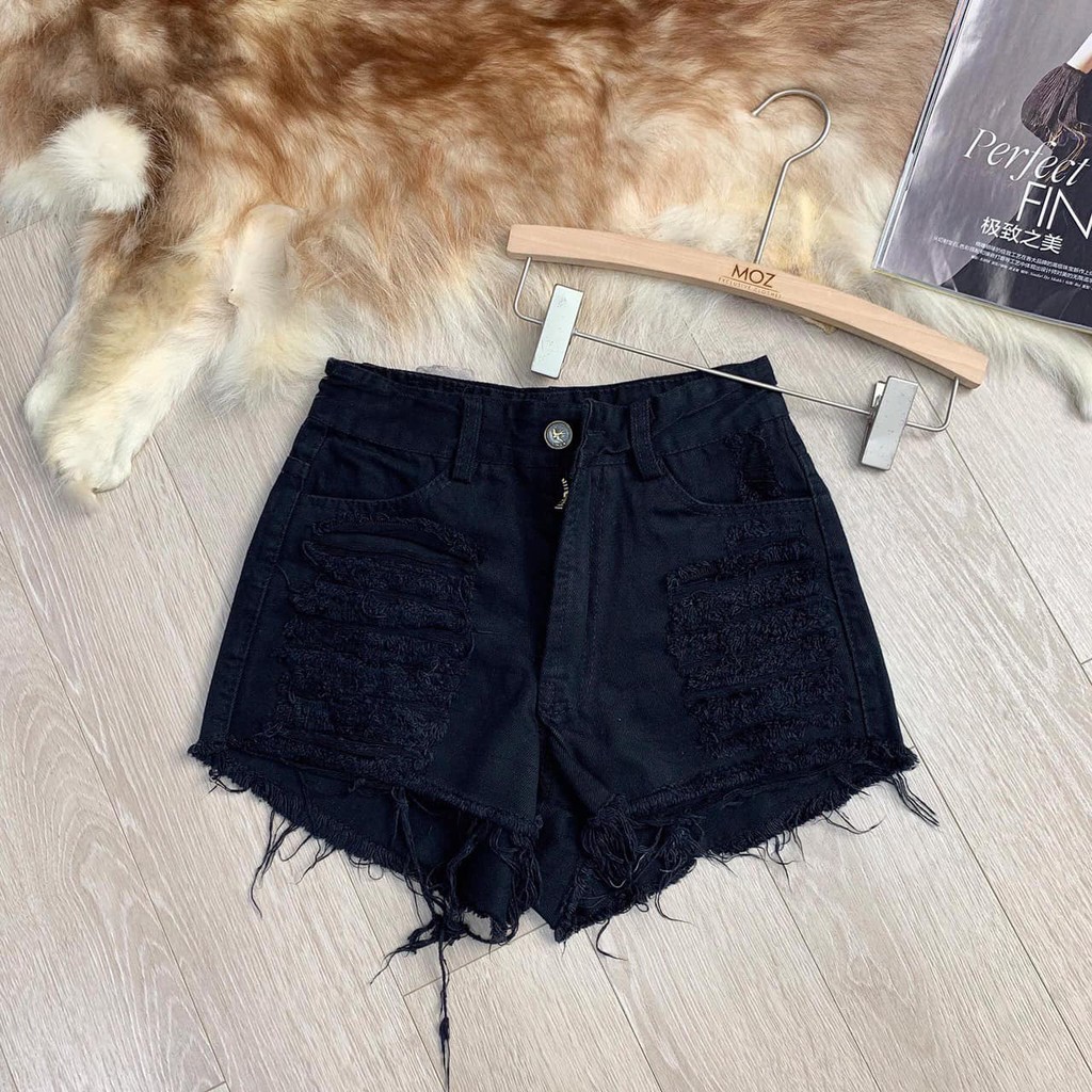 Quần sooc jeans rách 2 màu (kèm ảnh thật,video) | BigBuy360 - bigbuy360.vn