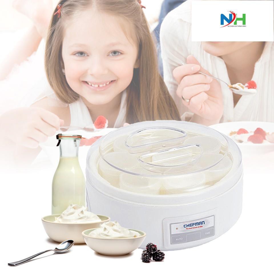 Máy làm sữa chua 16 cốc nhựa Chefman -Bảo hành 24 tháng