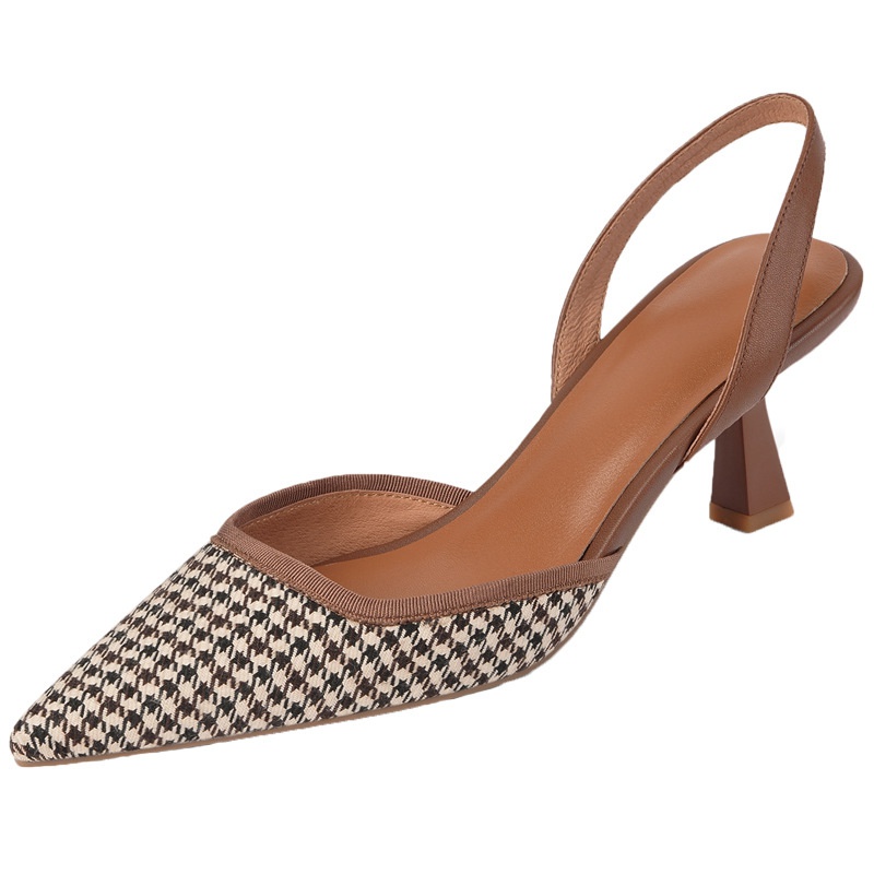 Giày Cao Gót Mũi Nhọn Phong Cách Retro Thời Trang Mùa Hè Quyến Rũ Dành Cho Nữ