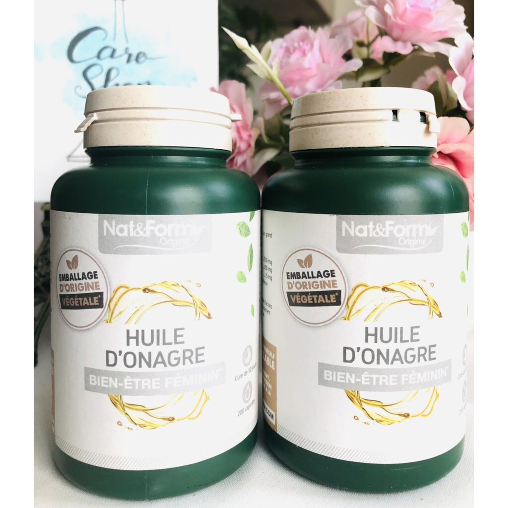Viên Uống Tinh Dầu Hoa Anh Thảo Hữu Cơ Pháp 1500mg Lọ 200 Viên