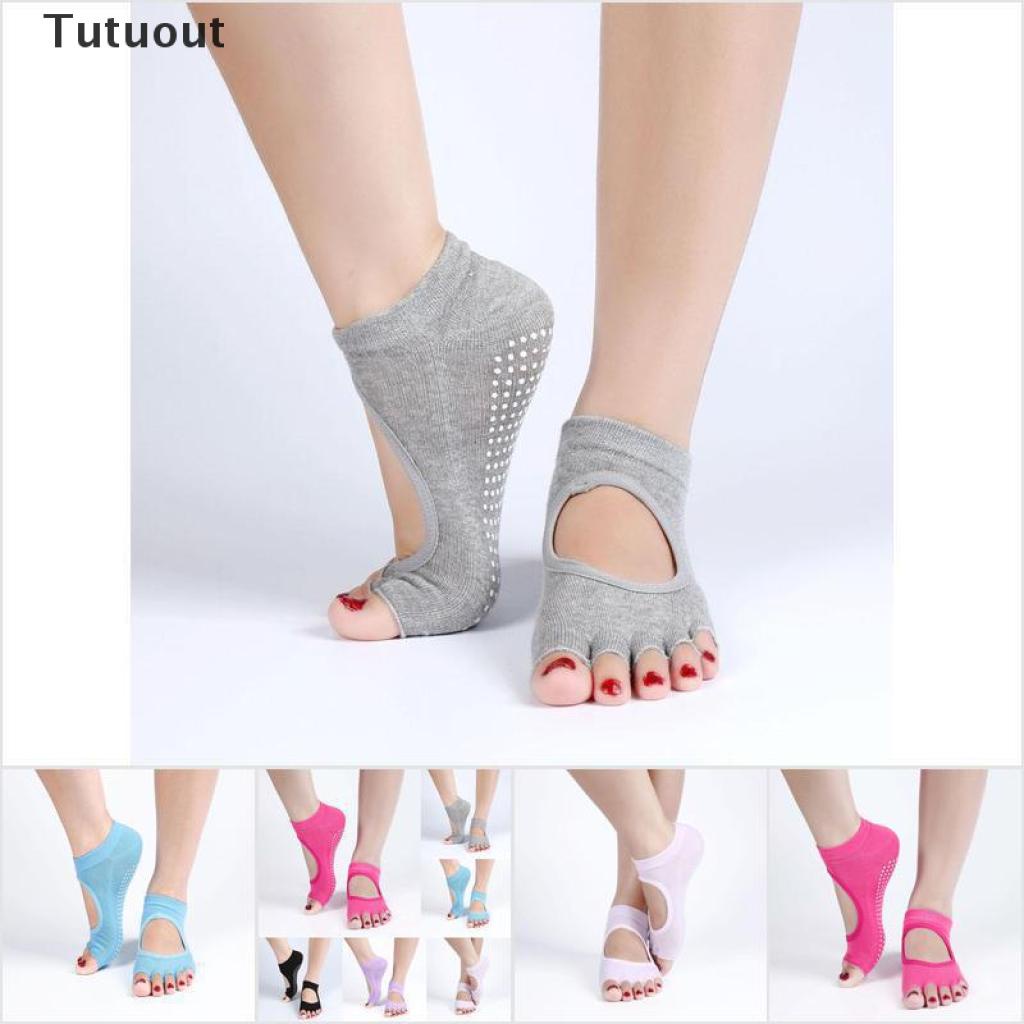 Vớ Cotton Pvc Xỏ Ngón Chống Trượt Hở Ngón Tập Yoga Thể Thao