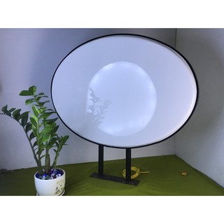 Hộp đèn quảng cáo hút nổi mica - hình elip