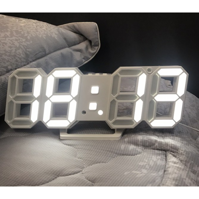 Đồng hồ LED 3D treo tường, để bàn thông minh TN828 Smart Clock - Bảo hành 18 tháng - Trang trí decor vintage căn phòng