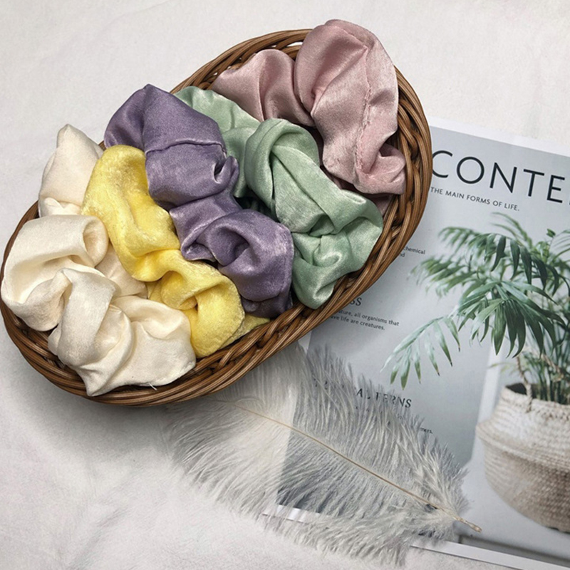 Dây cột tóc phong cách retro đơn giản thời trang cho nữ