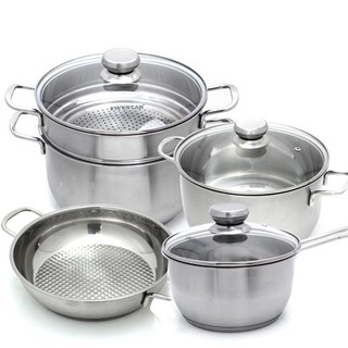 BỘ NỒI INOX 5 MÓN FIVESTAR VUNG KÍNH