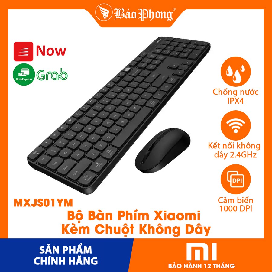 Bộ Bàn Phím Xiaomi Kèm Chuột Không Dây WXJS01YM 2.4GHz-006261 - Hàng Chính Hãng | WebRaoVat - webraovat.net.vn