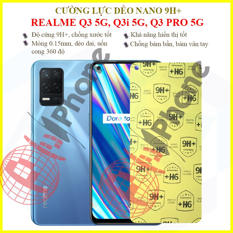Dán cường lực dẻo nano Realme Q3 5G, Q3i 5G, Q3 Pro 5G