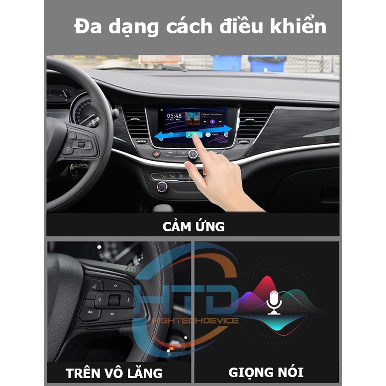 HTD Carplay AI Box D11 - Bộ nhớ 32GB, RAM 4GB, Chip PX6 mạnh mẽ