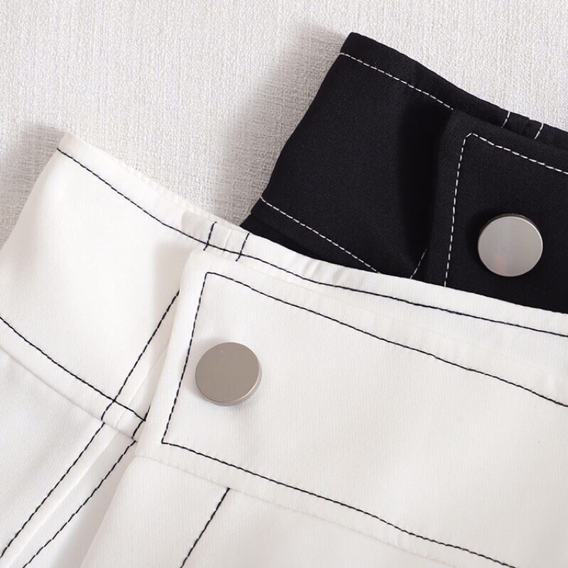 (HOT 2021) VÁY CHỮ A VẠT CHÉO VIỀN CHỈ NỔI,QUẦN GIẢ VÁY VẠT CHÉO VIỀN CHỈ NỔI | BigBuy360 - bigbuy360.vn