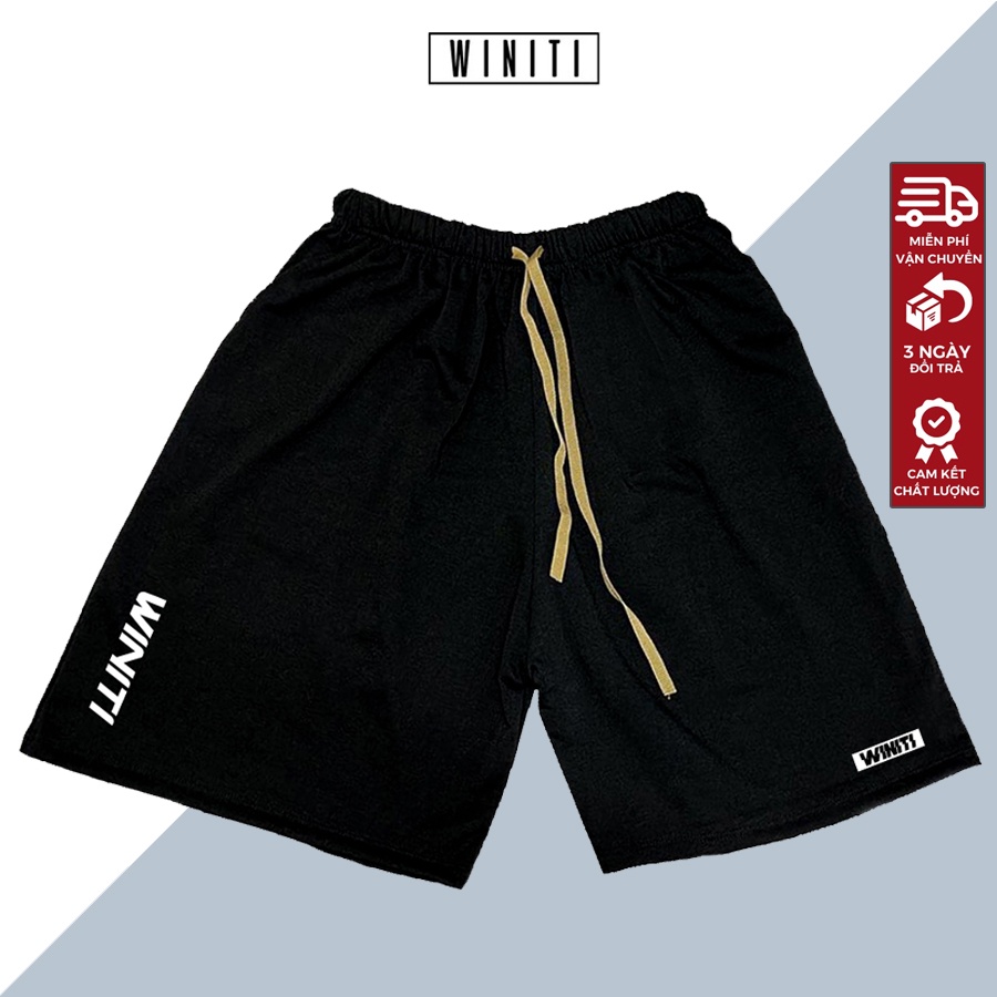 Quần Short Unisex Nam Nữ Chất Da Cá Winiti Basic
