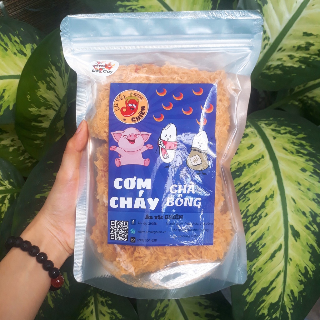 Cơm cháy SIÊU CHÀ BÔNG 250g đồ ăn vặt AVAGI vừa ngon vừa rẻ