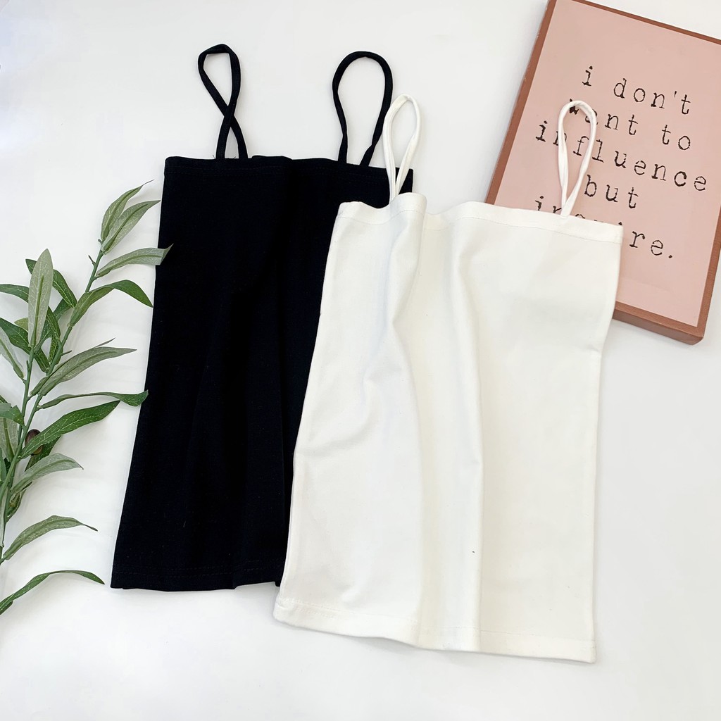 Áo hai dây basic chất cotton co giãn mềm mịn freeszie cho nữ 1BB1020A Friday | BigBuy360 - bigbuy360.vn