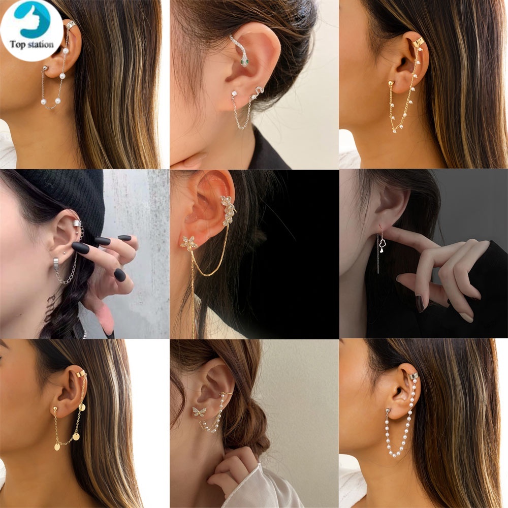 1 Khuyên Tai Nữ Trang Dáng Dài Tạo Hình Độc Đáo