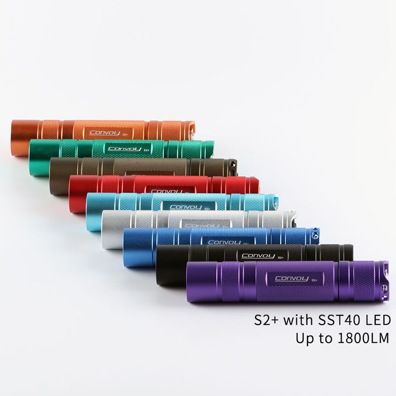 Đèn Pin Convoy S2 + Có Đèn Pin luminus sst40 Bảo Vệ Nhiệt Độ Tiện Dụng Khi Đi Cắm Trại