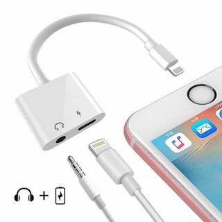Jack chuyển đổi vừa sạc vừa cắm tai nghe chân lightning cho ip7 , 8 , x