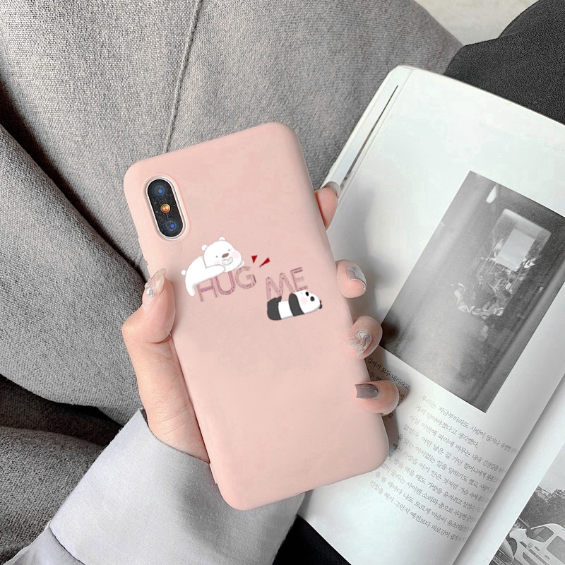 We Bare Bears Xiaomi redmi note7 note7pro note8 8pro note9s phone case note4 4x 5a 5pro 6 casing redmi 4a 4x 5a 6 6a 8 8a  k20 k30pro soft cover Silicone lovely cartoon