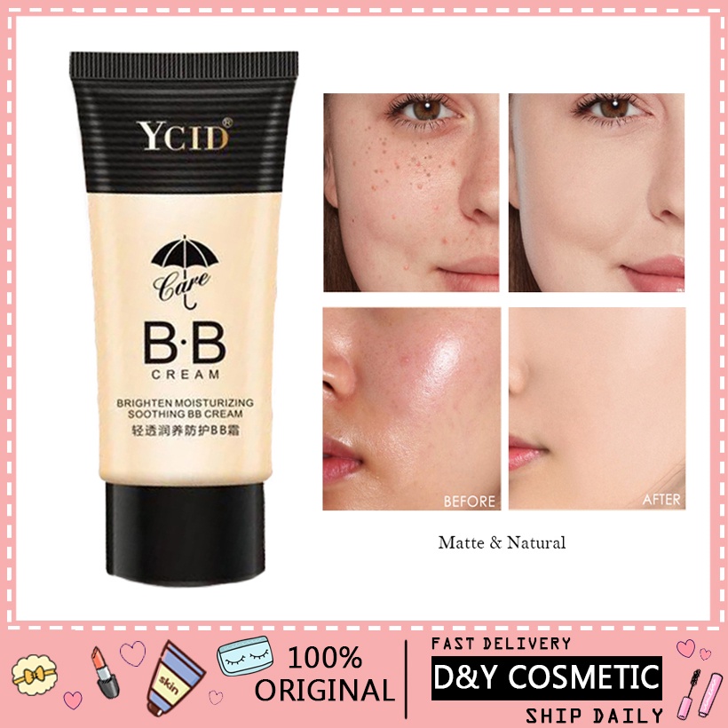 Kem nền BB dạng lỏng dưỡng ẩm chống thấm nước lâu trôi che phủ toàn diện làm sáng da hiệu YCID