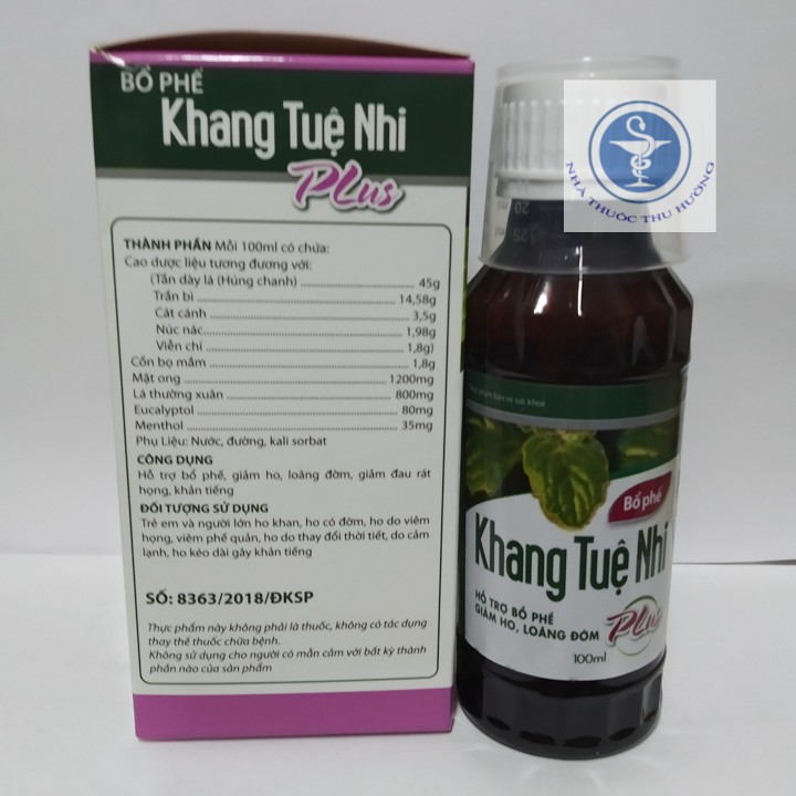 Bổ phế Khang Tuệ Nhi Plus chai 100ml20