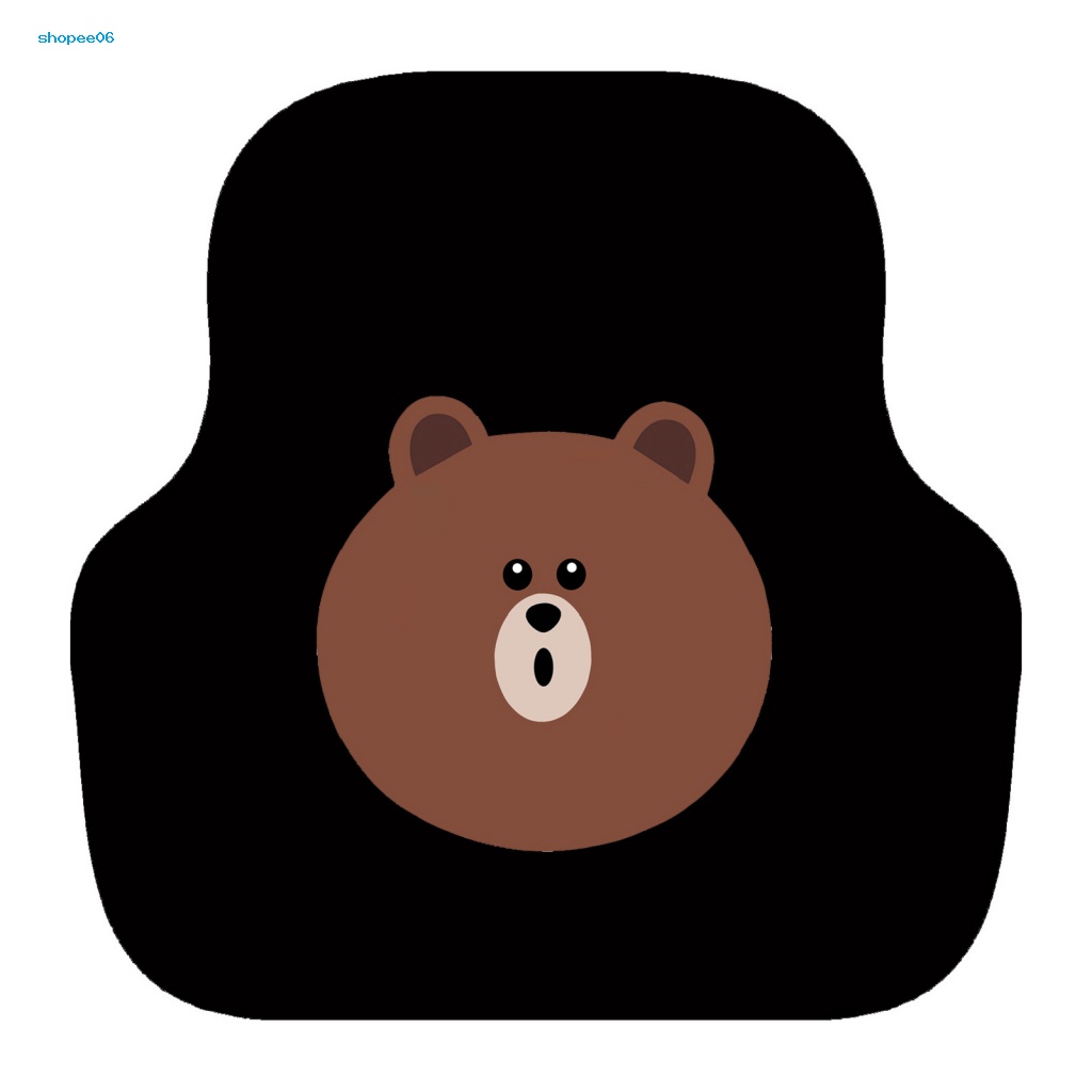 Thảm Lót Phía Sau Xe Hơi Hình Gấu Nâu Dễ Thương Xinh Xắn