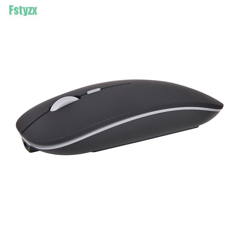 fstyzx New 2.4GHz Rechargeable Wireless Mouse Silent Button Ultra Thin USB Optical Mice