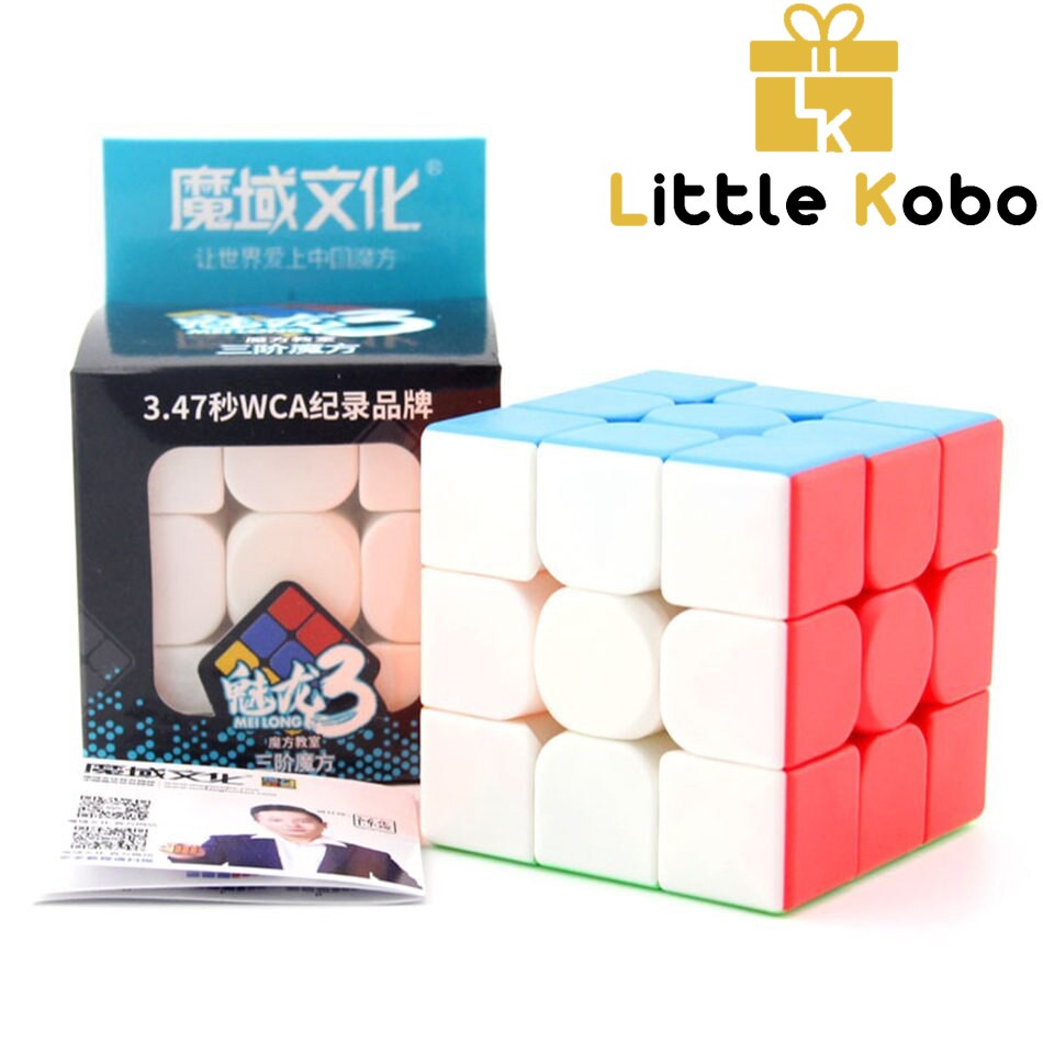 Rubik 3x3 Moyu Meilong 3 MFJS Rubic 3 Tầng Stickerless