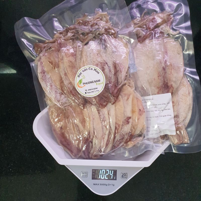 [500g] Khô mực Cà Mau, mực câu (75-80 con/kg), thơm ngọt, trắng đẹp | BigBuy360 - bigbuy360.vn