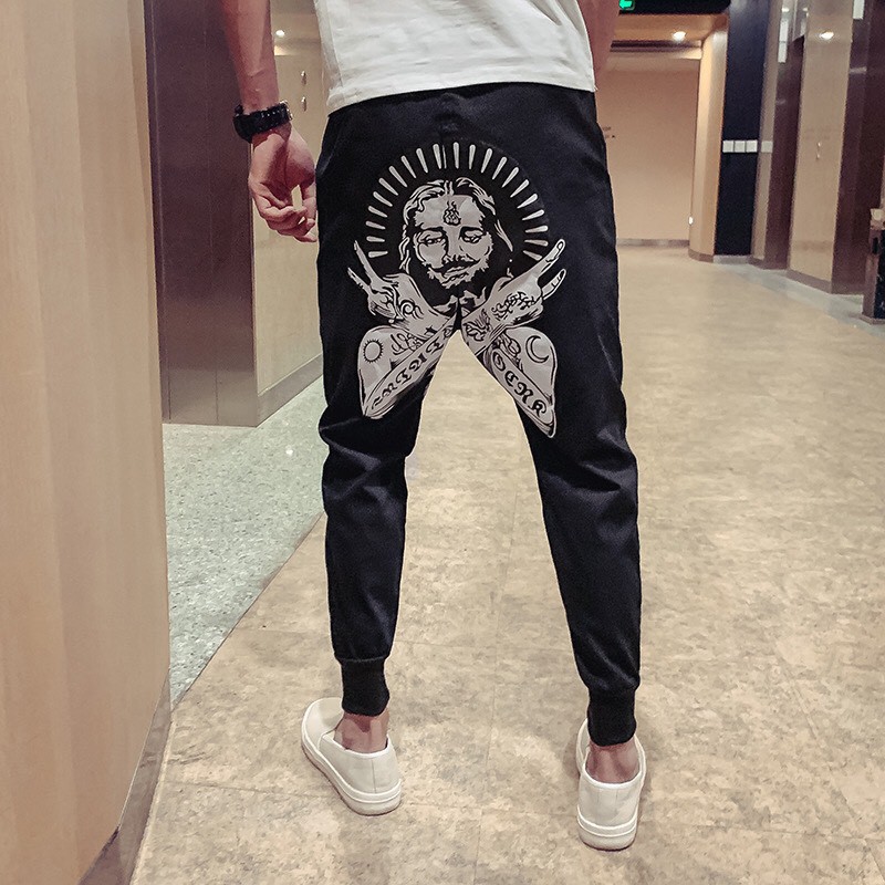 Quần jogger chất liệu vải thun da cá thể thao họa tiết hot trend full size xả kho toàn quốc | BigBuy360 - bigbuy360.vn