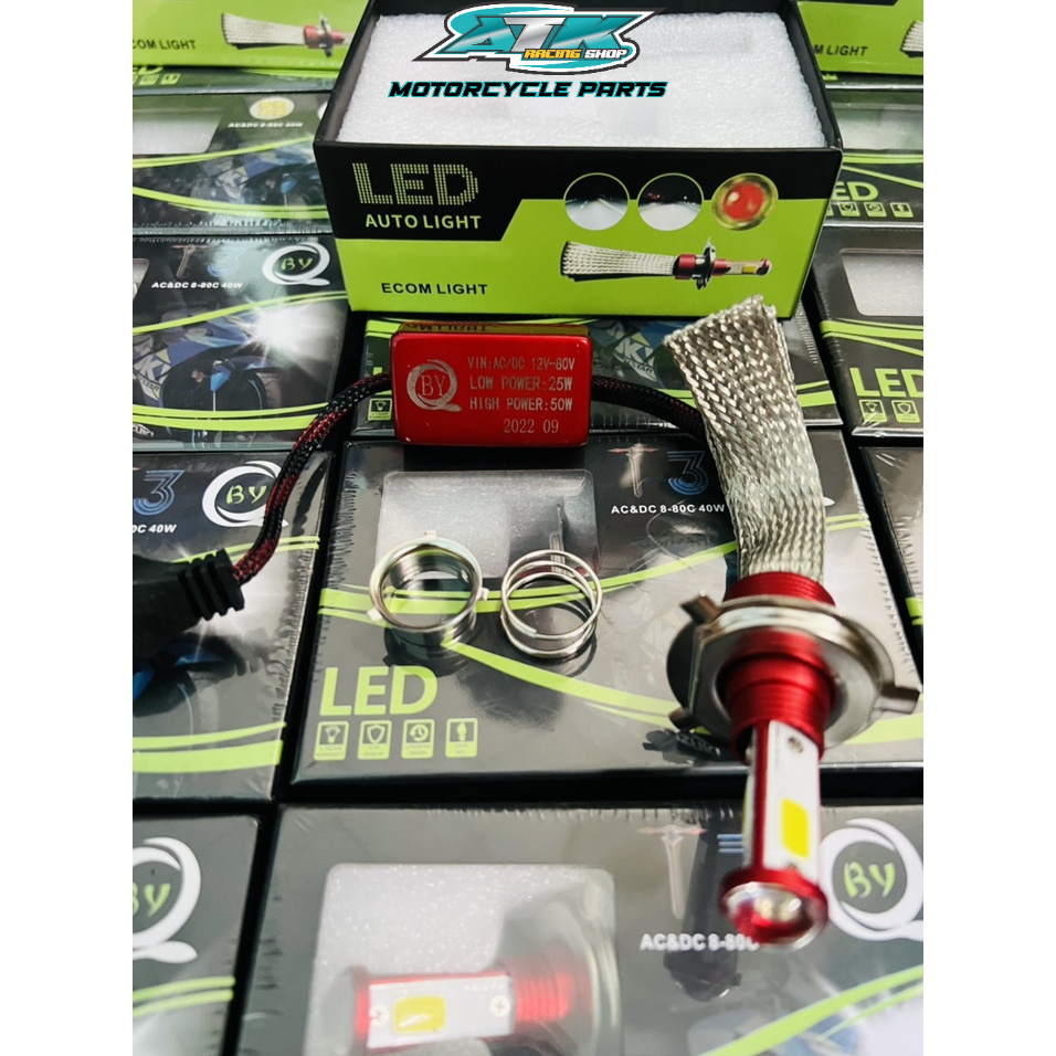 Đèn pha led BY 3 tim AC&amp;DC 8-80C-40W Siêu sang công nghệ led mới nhất 2022