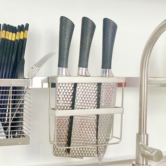 Khay dắt dao inox Foodcom - Giá dắt dao inox cao cấp
