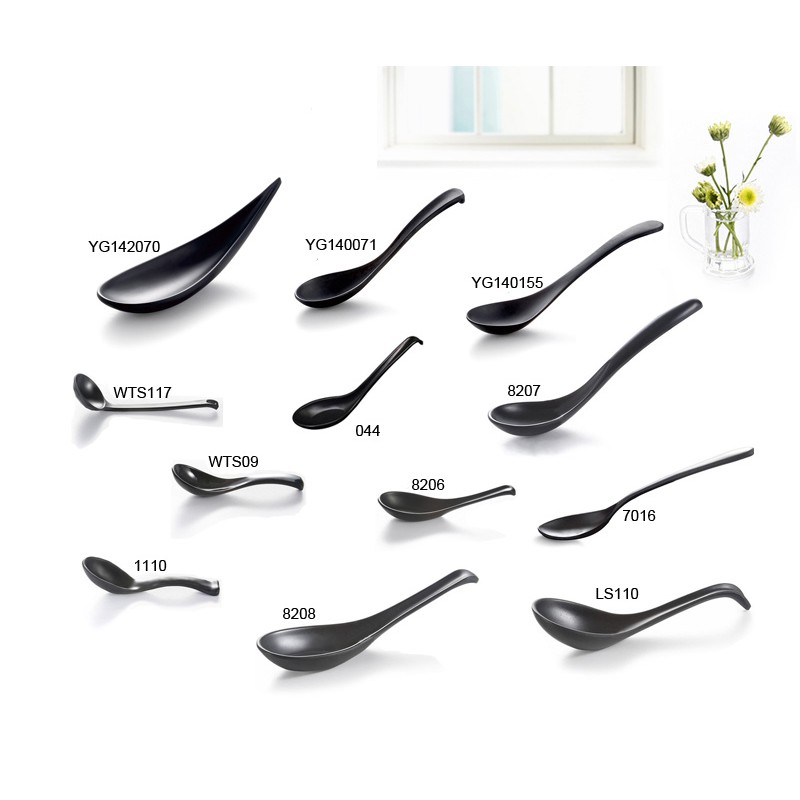 Muỗng Cơm, Vá Cơm Melamine Màu Đen Đủ Size | BigBuy360 - bigbuy360.vn